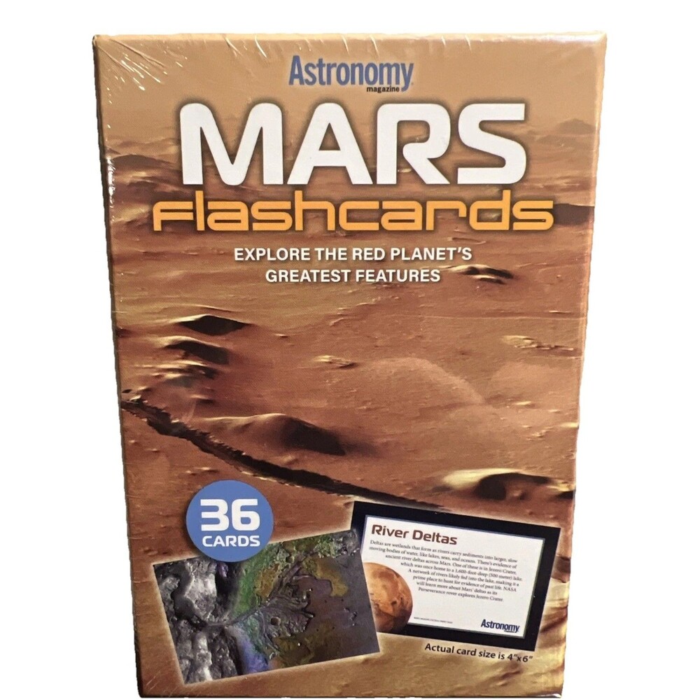 Astronomy Mars Flash Cards 4x6 Sturdy 36 Count New In Box Sealed Space Gift Stem